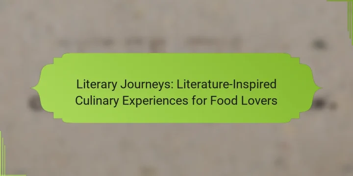 Literary Journeys: Literature-Inspired Culinary Experiences for Food Lovers