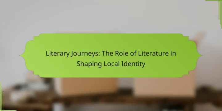 Literary Journeys: The Role of Literature in Shaping Local Identity