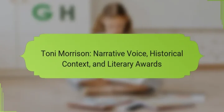 Toni Morrison: Narrative Voice, Historical Context, and Literary Awards
