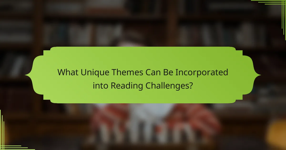 What Unique Themes Can Be Incorporated into Reading Challenges?